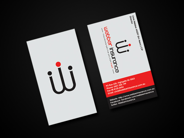 Business Card Design by Omee for Webber Insurance Services | Design #474545