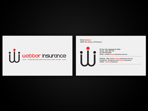 Business Card Design by Omee for Webber Insurance Services | Design: #474765