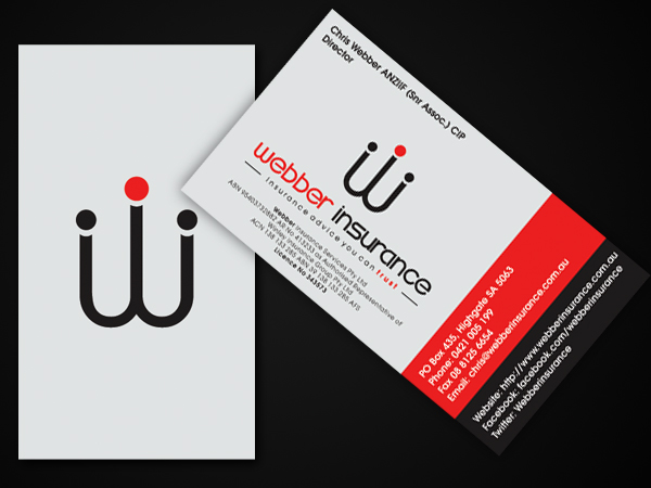 Business Card Design by Omee for Webber Insurance Services | Design #475655