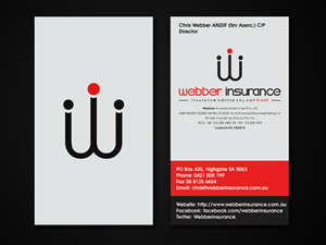 Business Card Design by Omee for Webber Insurance Services | Design: #475663