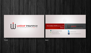 Business Card Design by sagar for Webber Insurance Services | Design #482791