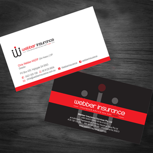 Business Card Design by asimali for Webber Insurance Services | Design: #478627