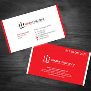 Business Card Design by asimali for Webber Insurance Services | Design: #499408
