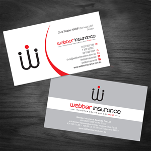 Business Card Design by asimali for Webber Insurance Services | Design: #509006
