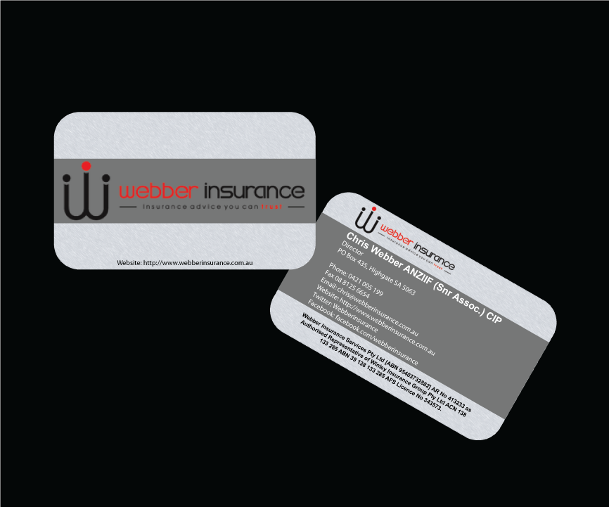 Business Card Design by Hexatechbd for Webber Insurance Services | Design #484849