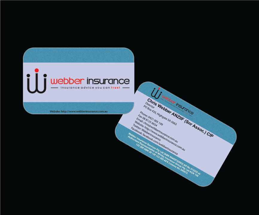 Business Card Design by Hexatechbd for Webber Insurance Services | Design #485448