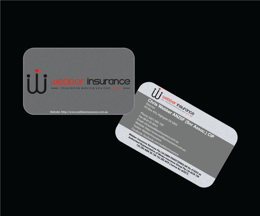 Business Card Design by Hexatechbd for Webber Insurance Services | Design #489547