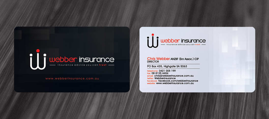 Business Card Design by diRtY.EMM for Webber Insurance Services | Design #474799