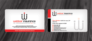 Business Card Design by diRtY.EMM for Webber Insurance Services | Design: #484174