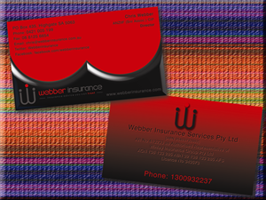 Business Card Design by adithya for Webber Insurance Services | Design: #491572
