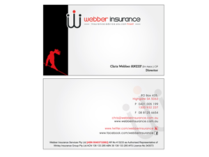 Business Card Design by Murugeshdecign for Webber Insurance Services | Design #499359