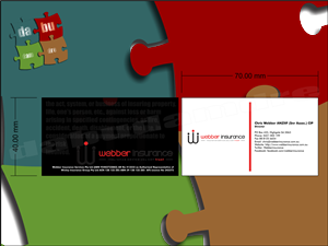 Business Card Design by dabu for Webber Insurance Services | Design #488178