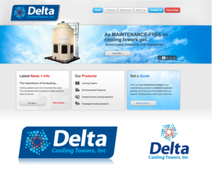 Diseño de Logo por 380designgroup para Delta Cooling Towers | Diseño #11304687
