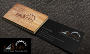 Business Card Design by Riz' for Smith's Fine Edge Woodwork | Design: #11210348