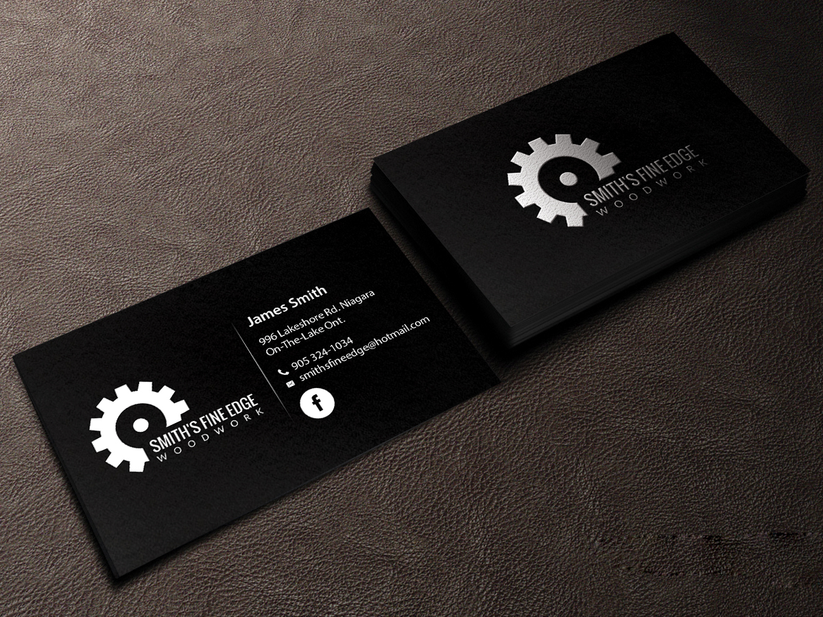 Business Card Design by Creations Box 2015 for Smith's Fine Edge Woodwork | Design #11216465