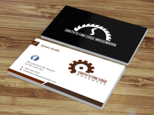 Business Card Design by Creations Box 2015 for Smith's Fine Edge Woodwork | Design: #11216467