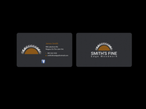 Business Card Design by Creations Box 2015 for Smith's Fine Edge Woodwork | Design: #11216492