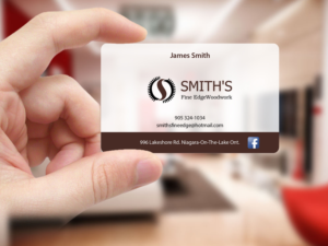 Business Card Design by Creations Box 2015 for Smith's Fine Edge Woodwork | Design: #11216493