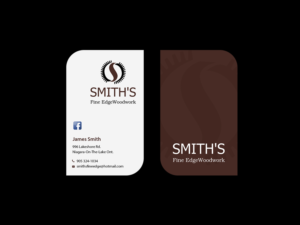 Business Card Design by Creations Box 2015 for Smith's Fine Edge Woodwork | Design: #11216494