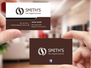 Business Card Design by Creations Box 2015 for Smith's Fine Edge Woodwork | Design: #11216510