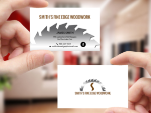 Business Card Design by Creations Box 2015 for Smith's Fine Edge Woodwork | Design: #11216565