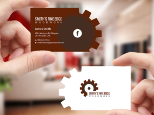 Business Card Design by Creations Box 2015 for Smith's Fine Edge Woodwork | Design: #11216567