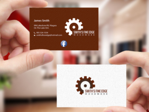 Business Card Design by Creations Box 2015 for Smith's Fine Edge Woodwork | Design: #11216568