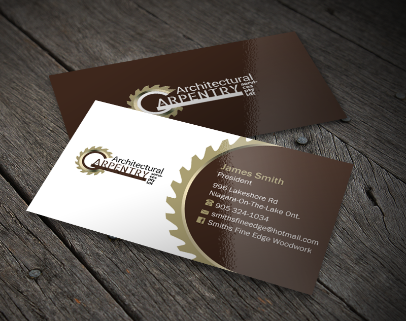 Business Card Design by Brand aid for Smith's Fine Edge Woodwork | Design #11197623