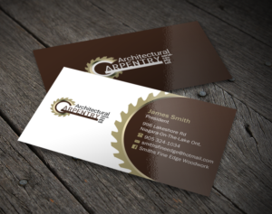 Business Card Design by Brand aid for Smith's Fine Edge Woodwork | Design: #11197623