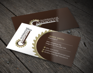 Business Card Design by Brand aid for Smith's Fine Edge Woodwork | Design: #11197624