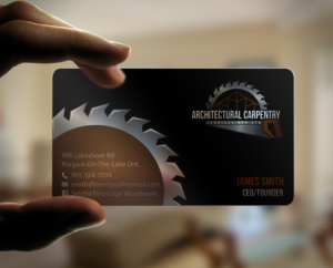 Business Card Design by chandrayaan.creative for Smith's Fine Edge Woodwork | Design: #11194359