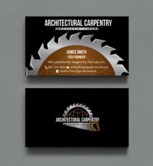 Business Card Design by chandrayaan.creative for Smith's Fine Edge Woodwork | Design: #11194360