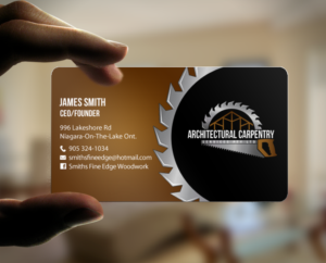 Business Card Design by chandrayaan.creative for Smith's Fine Edge Woodwork | Design: #11194362