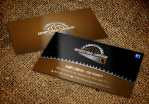 Business Card Design by chandrayaan.creative for Smith's Fine Edge Woodwork | Design: #11197137