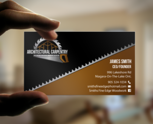 Business Card Design by chandrayaan.creative for Smith's Fine Edge Woodwork | Design: #11197139