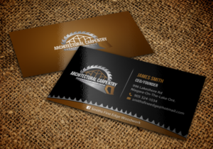 Business Card Design by chandrayaan.creative for Smith's Fine Edge Woodwork | Design: #11197141