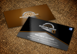 Business Card Design by chandrayaan.creative for Smith's Fine Edge Woodwork | Design: #11197142