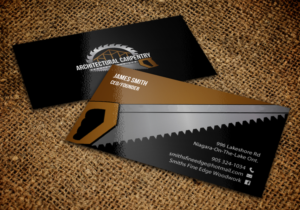 Business Card Design by chandrayaan.creative for Smith's Fine Edge Woodwork | Design: #11197143