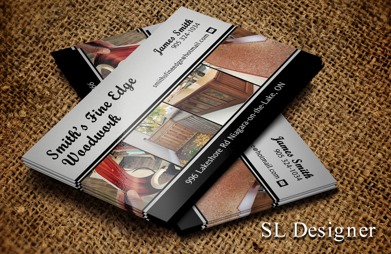 Business Card Design by SL Designer for Smith's Fine Edge Woodwork | Design #11178927