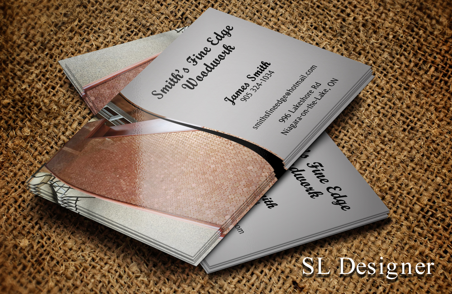 Business Card Design by SL Designer for Smith's Fine Edge Woodwork | Design #11178928