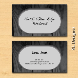 Business Card Design by SL Designer for Smith's Fine Edge Woodwork | Design: #11178932