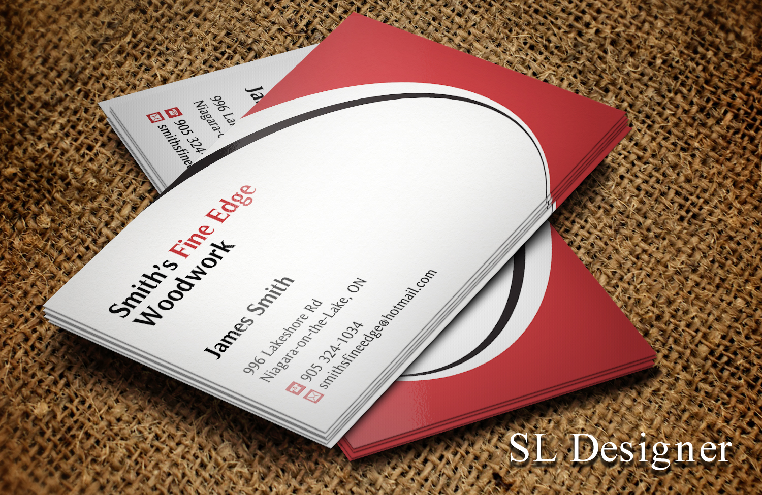Business Card Design by SL Designer for Smith's Fine Edge Woodwork | Design #11178943