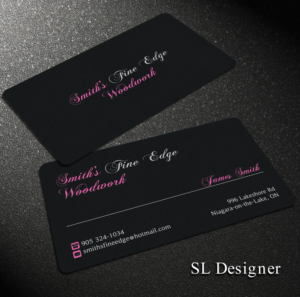 Business Card Design by SL Designer for Smith's Fine Edge Woodwork | Design: #11178945
