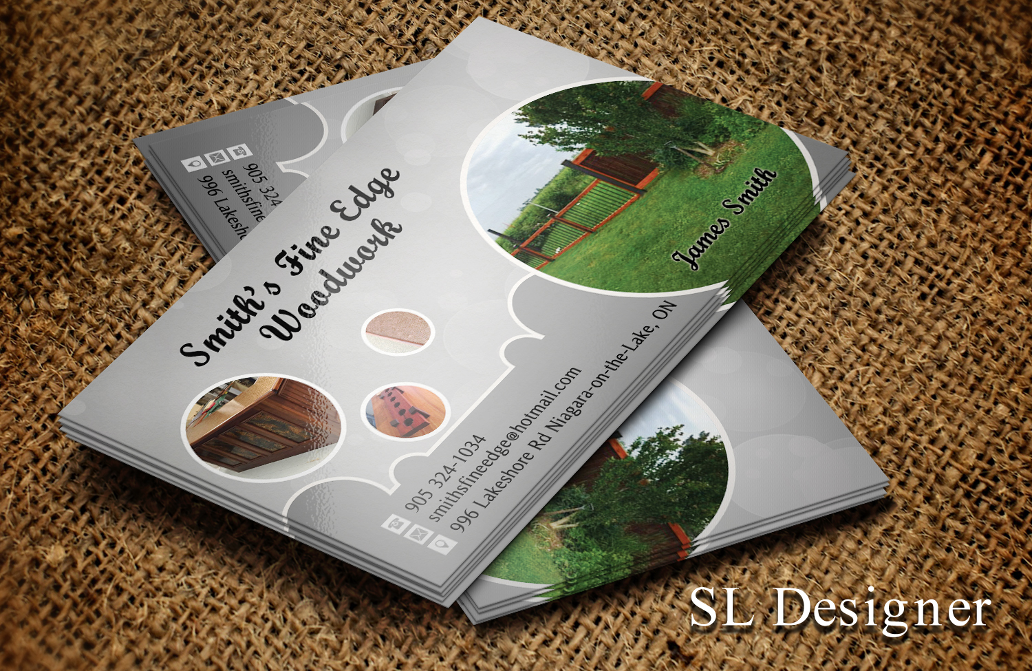 Business Card Design by SL Designer for Smith's Fine Edge Woodwork | Design #11180209