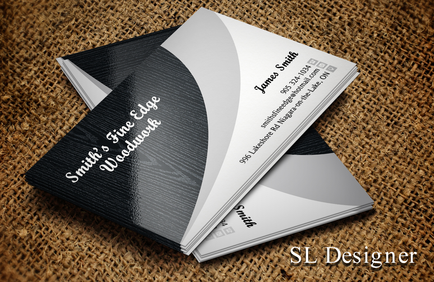 Business Card Design by SL Designer for Smith's Fine Edge Woodwork | Design #11180211