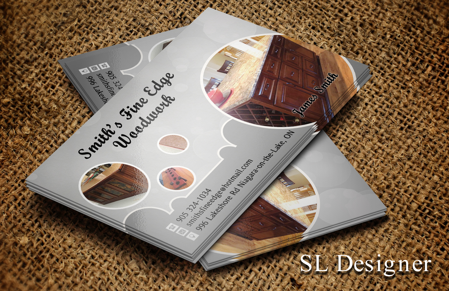 Business Card Design by SL Designer for Smith's Fine Edge Woodwork | Design #11180294