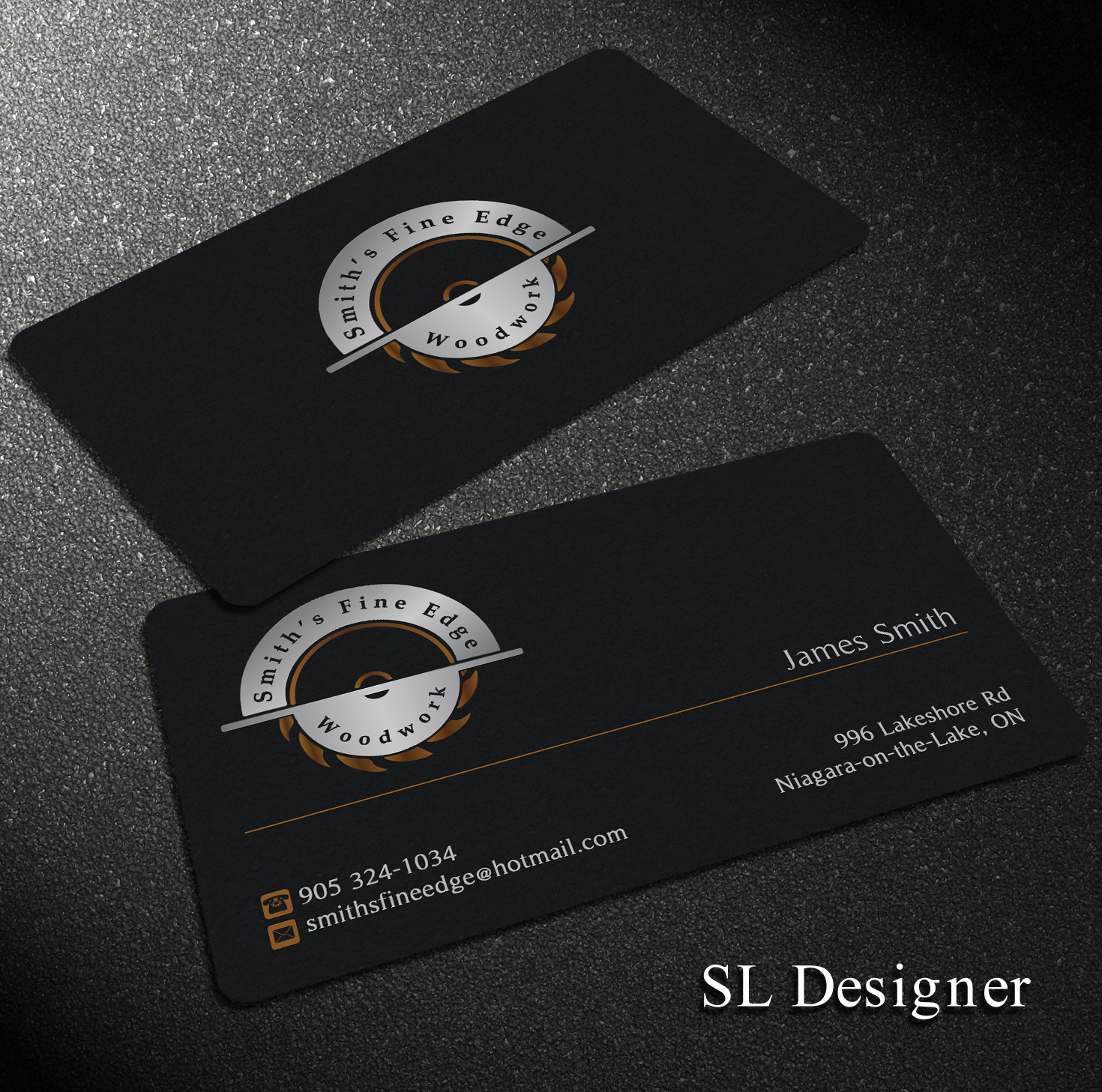 Business Card Design by SL Designer for Smith's Fine Edge Woodwork | Design #11186931