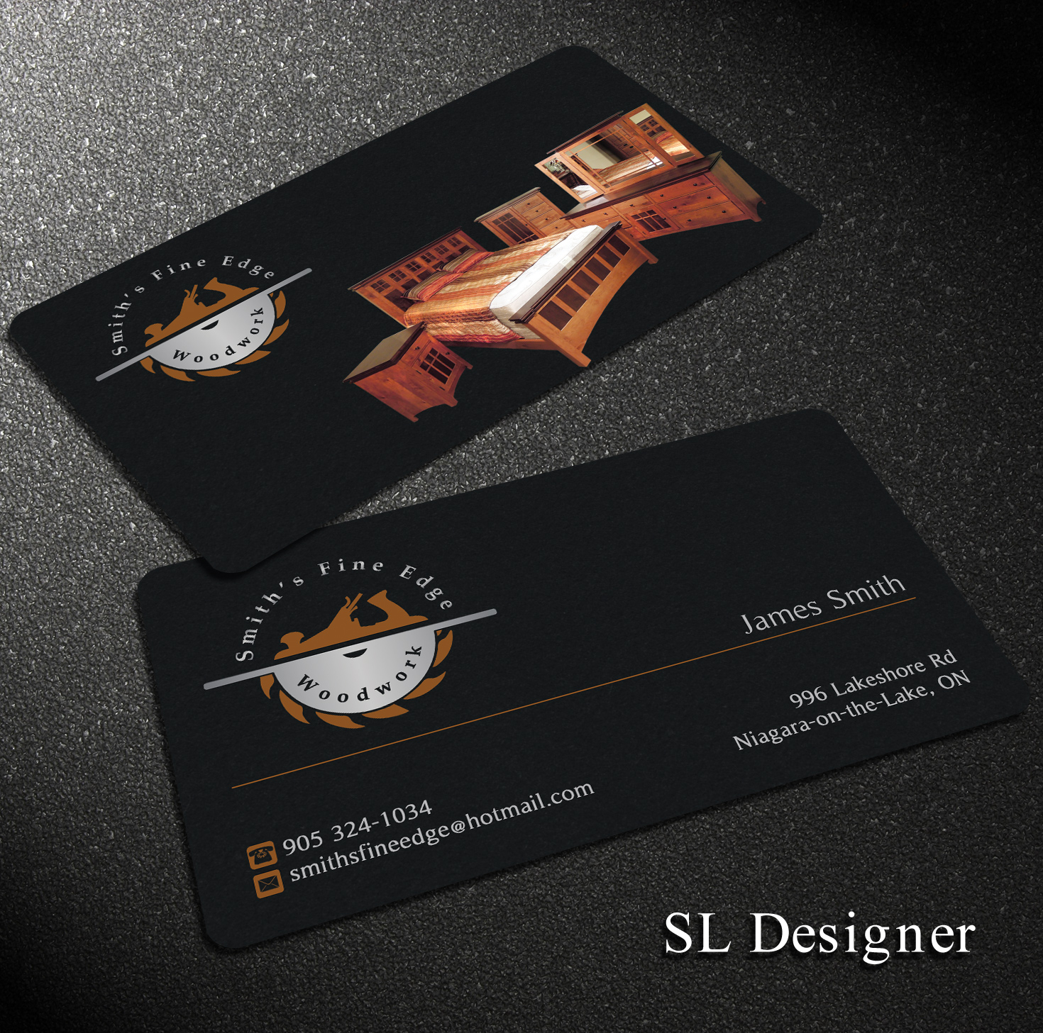 Business Card Design by SL Designer for Smith's Fine Edge Woodwork | Design #11187551