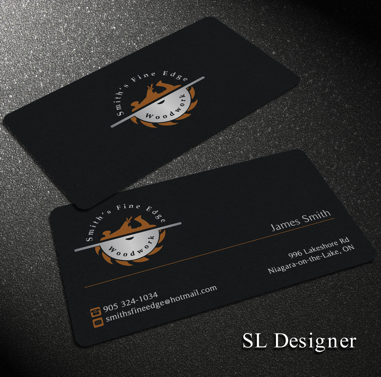 Business Card Design by SL Designer for Smith's Fine Edge Woodwork | Design #11187552