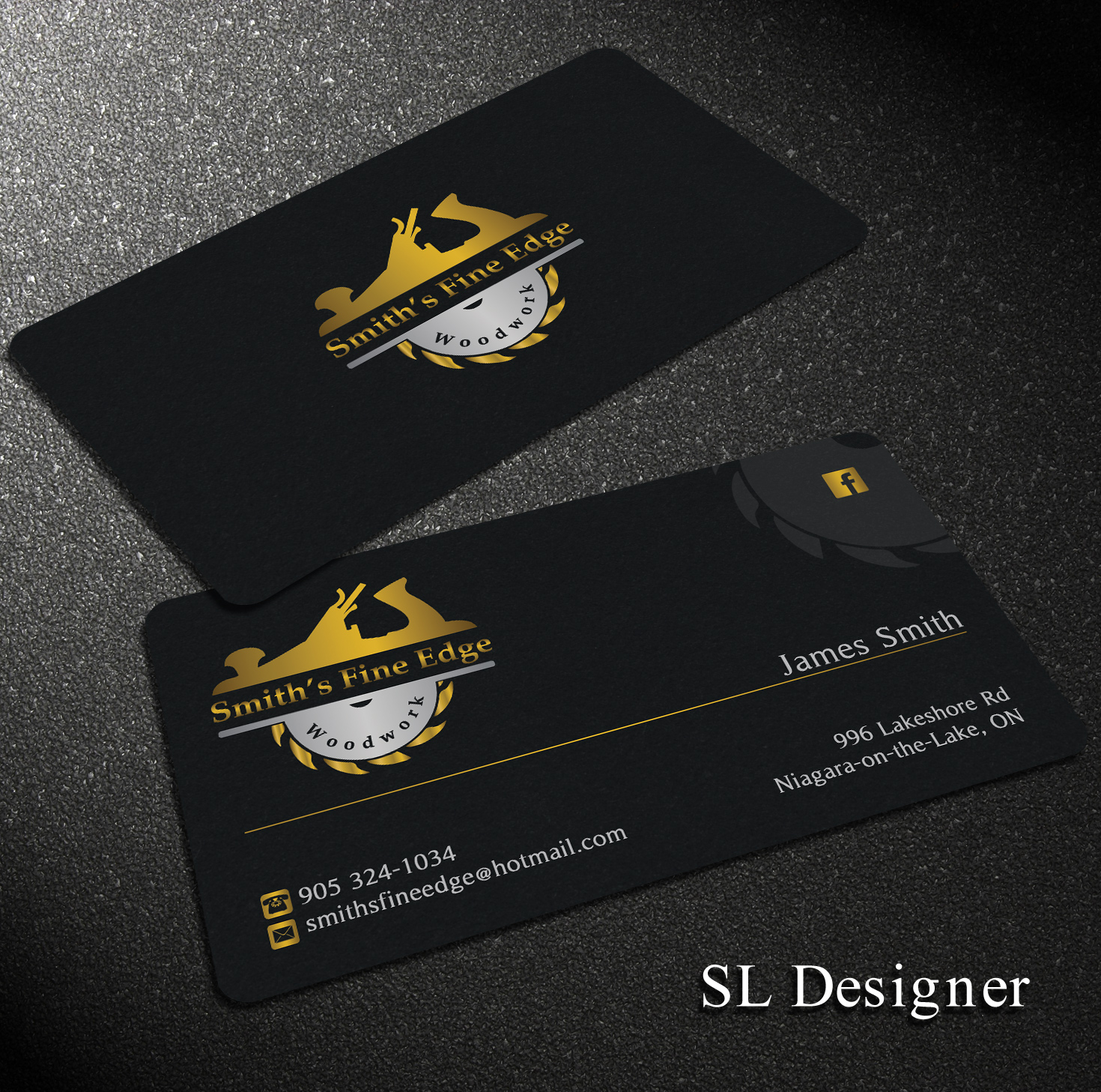 Business Card Design by SL Designer for Smith's Fine Edge Woodwork | Design #11188074